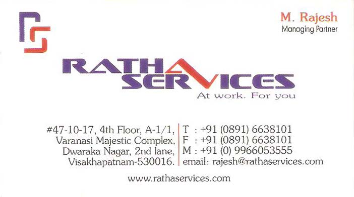 RATHA SERVICES,RATHA SERVICESReal Estate Consultants,RATHA SERVICESReal Estate ConsultantsDwarakanagar, RATHA SERVICES contact details, RATHA SERVICES address, RATHA SERVICES phone numbers, RATHA SERVICES map, RATHA SERVICES offers, Visakhapatnam Real Estate Consultants, Vizag Real Estate Consultants, Waltair Real Estate Consultants,Real Estate Consultants Yellow Pages, Real Estate Consultants Information, Real Estate Consultants Phone numbers,Real Estate Consultants address