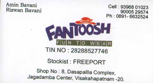 FANTOOSH,FANTOOSHClothes Shops,FANTOOSHClothes ShopsJagadamba, FANTOOSH contact details, FANTOOSH address, FANTOOSH phone numbers, FANTOOSH map, FANTOOSH offers, Visakhapatnam Clothes Shops, Vizag Clothes Shops, Waltair Clothes Shops,Clothes Shops Yellow Pages, Clothes Shops Information, Clothes Shops Phone numbers,Clothes Shops address