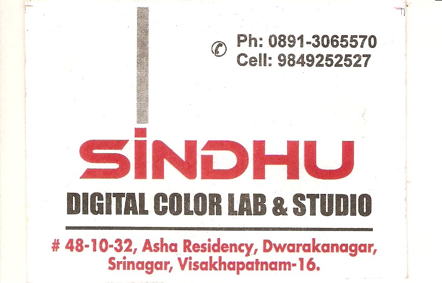 SINDU DIGITAL COLOUR LAB&STUDIO,SINDU DIGITAL COLOUR LAB&STUDIOStudios,SINDU DIGITAL COLOUR LAB&STUDIOStudios, SINDU DIGITAL COLOUR LAB&STUDIO contact details, SINDU DIGITAL COLOUR LAB&STUDIO address, SINDU DIGITAL COLOUR LAB&STUDIO phone numbers, SINDU DIGITAL COLOUR LAB&STUDIO map, SINDU DIGITAL COLOUR LAB&STUDIO offers, Visakhapatnam Studios, Vizag Studios, Waltair Studios,Studios Yellow Pages, Studios Information, Studios Phone numbers,Studios address